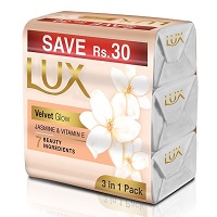 Lux Velvet Glow Bundle Soap 3in1 128gm